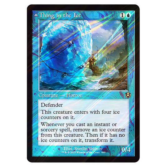 Thing in the Ice // Awoken Horror 460 card from the Magic The Gathering set Innistrad Remastered