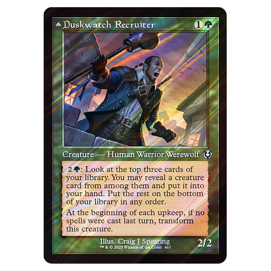 Duskwatch Recruiter // Krallenhorde Howler 467 card from the Magic The Gathering set Innistrad Remastered