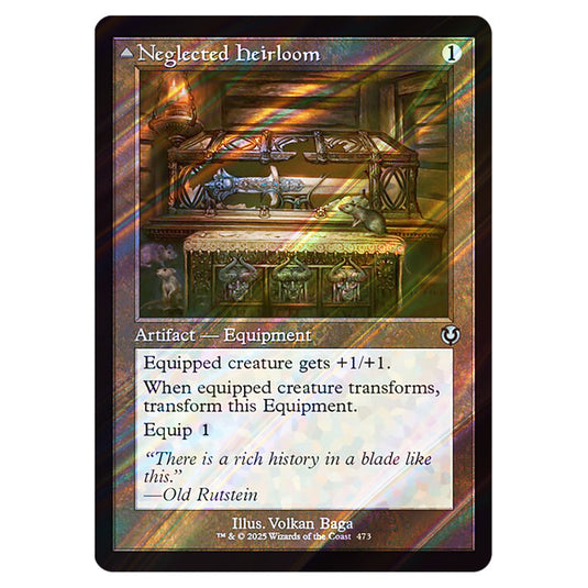 Neglected Heirloom // Ashmouth Blade 473 card from the Magic The Gathering set Innistrad Remastered