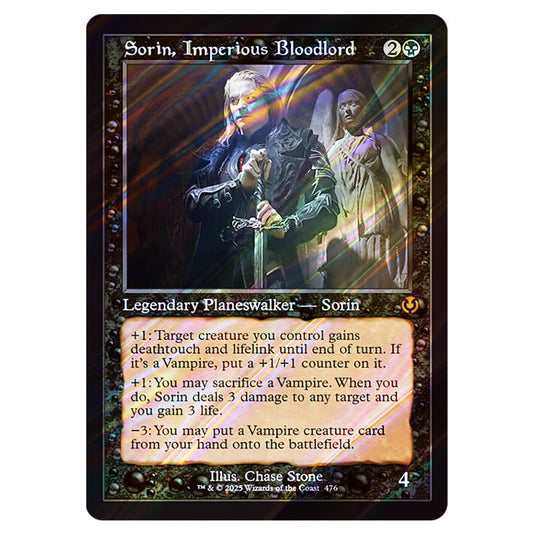 Sorin, Imperious Bloodlord 476 card from the Magic The Gathering set Innistrad Remastered