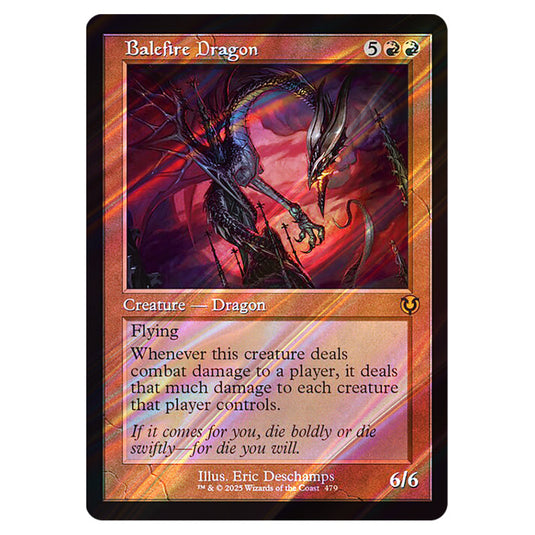 Balefire Dragon 479 card from the Magic The Gathering set Innistrad Remastered