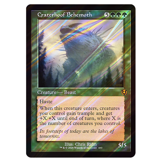 Craterhoof Behemoth 480 card from the Magic The Gathering set Innistrad Remastered