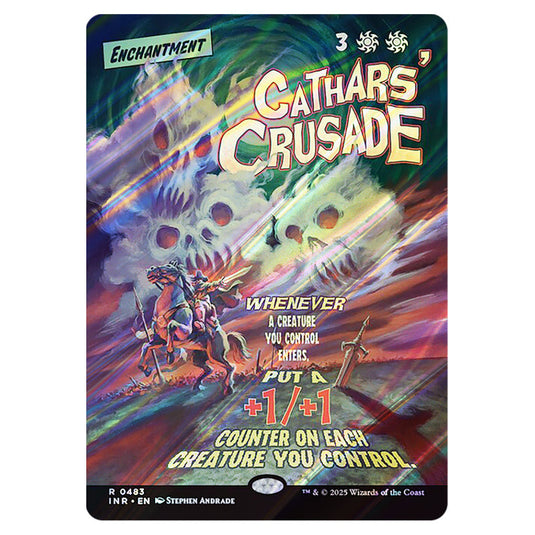 Cathars' Crusade 483 card from the Magic The Gathering set Innistrad Remastered