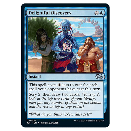 Delightful Discovery 0006 card from the Magic The Gathering set Foundations Jumpstart
