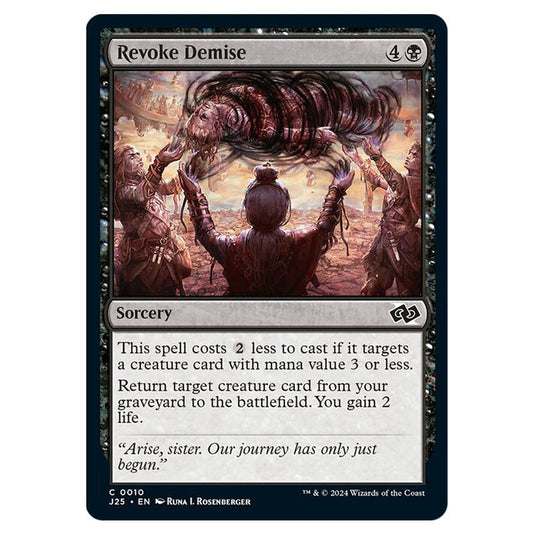 Revoke Demise 0010 card from the Magic The Gathering set Foundations Jumpstart