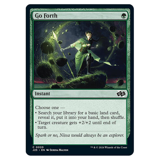 Go Forth 0020 card from the Magic The Gathering set Foundations Jumpstart