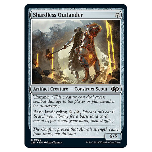 Shardless Outlander 0028 card from the Magic The Gathering set Foundations Jumpstart