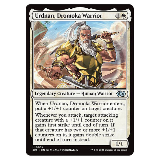 Urdnan, Dromoka Warrior 0034 card from the Magic The Gathering set Foundations Jumpstart
