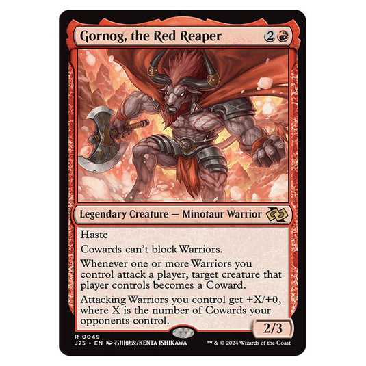 Gornog, the Red Reaper 0049 card from the Magic The Gathering set Foundations Jumpstart