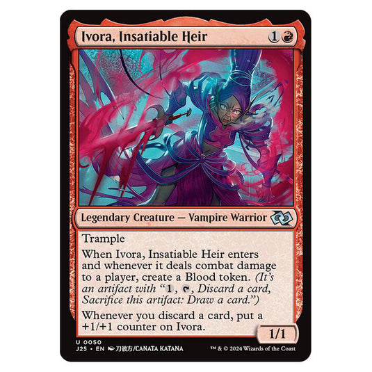 Ivora, Insatiable Heir 0050 card from the Magic The Gathering set Foundations Jumpstart