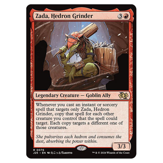 Zada, Hedron Grinder 0076 card from the Magic The Gathering set Foundations Jumpstart