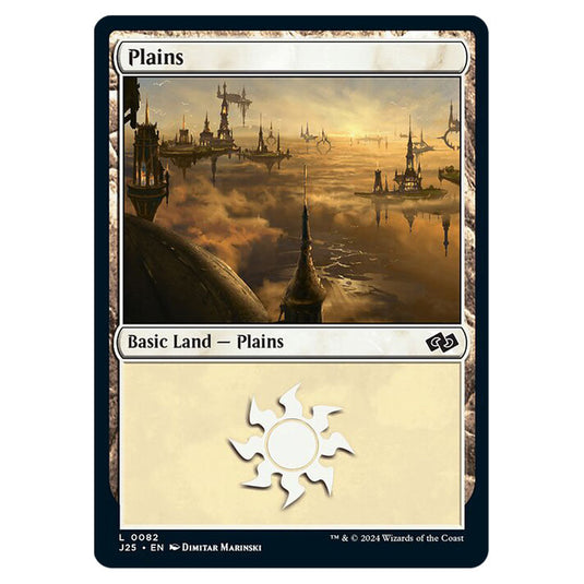 Plains 0082 card from the Magic The Gathering set Foundations Jumpstart