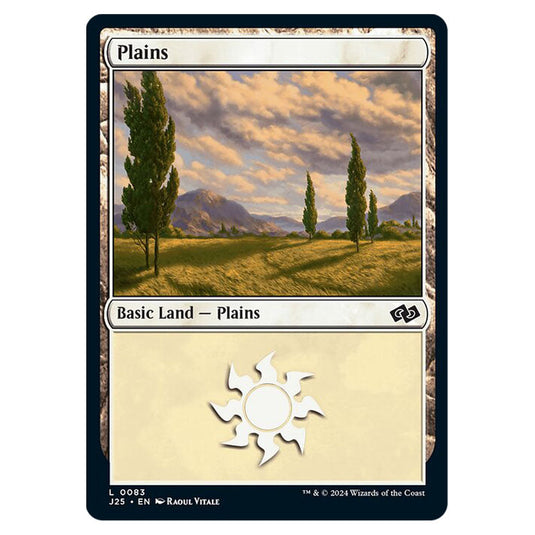 Plains 0083 card from the Magic The Gathering set Foundations Jumpstart