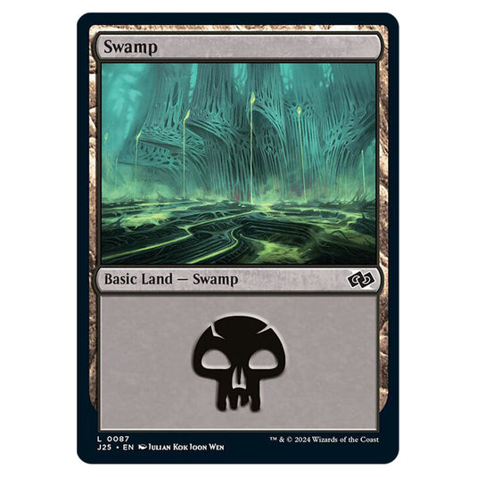 Swamp 0087 card from the Magic The Gathering set Foundations Jumpstart