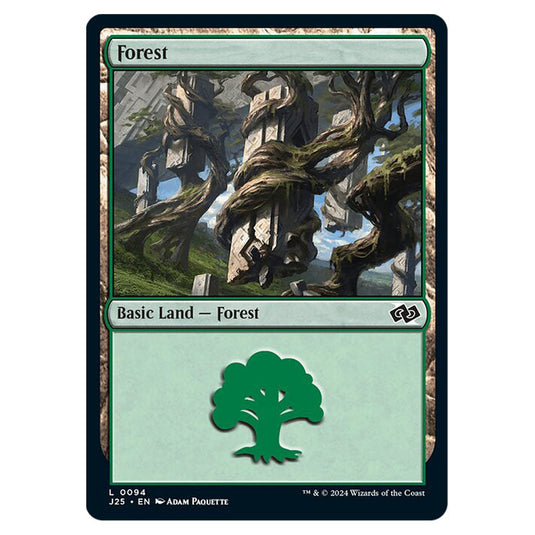 Forest 0094 card from the Magic The Gathering set Foundations Jumpstart