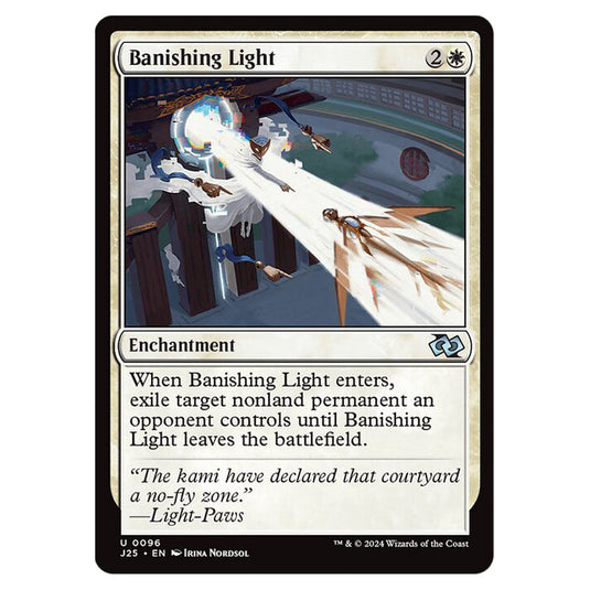 Banishing Light 0096 card from the Magic The Gathering set Foundations Jumpstart