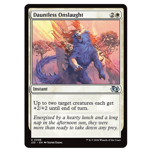 Dauntless Onslaught 0098 card from the Magic The Gathering set Foundations Jumpstart