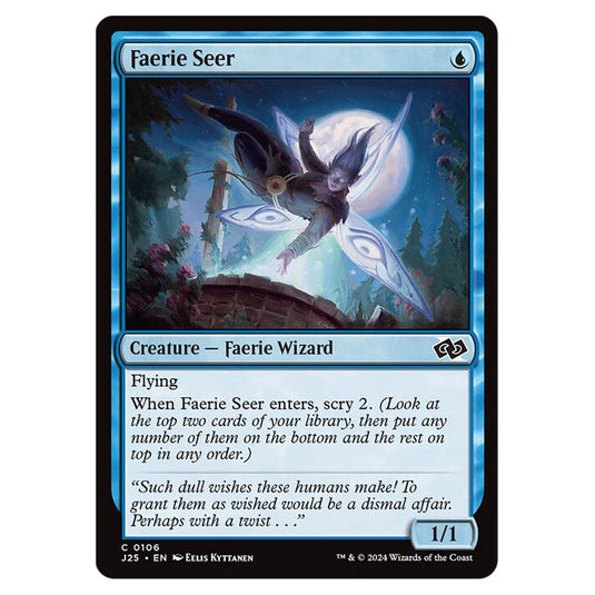 Faerie Seer 0106 card from the Magic The Gathering set Foundations Jumpstart