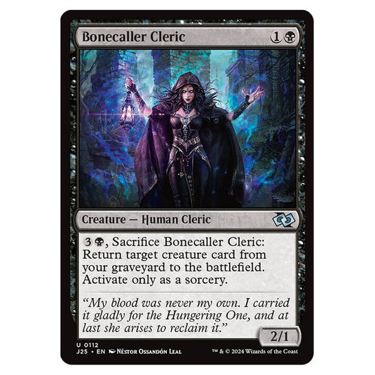 Bonecaller Cleric 0112 card from the Magic The Gathering set Foundations Jumpstart