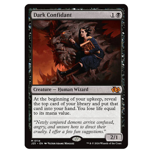 Dark Confidant 0114 card from the Magic The Gathering set Foundations Jumpstart