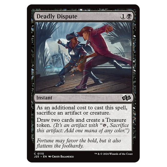 Deadly Dispute 0115 card from the Magic The Gathering set Foundations Jumpstart