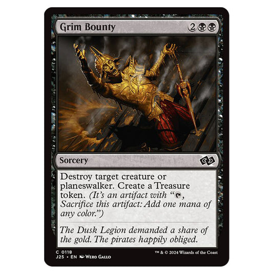 Grim Bounty 0118 card from the Magic The Gathering set Foundations Jumpstart