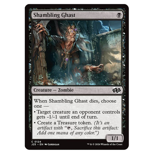 Shambling Ghast 0124 card from the Magic The Gathering set Foundations Jumpstart