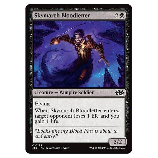 Skymarch Bloodletter 0125 card from the Magic The Gathering set Foundations Jumpstart