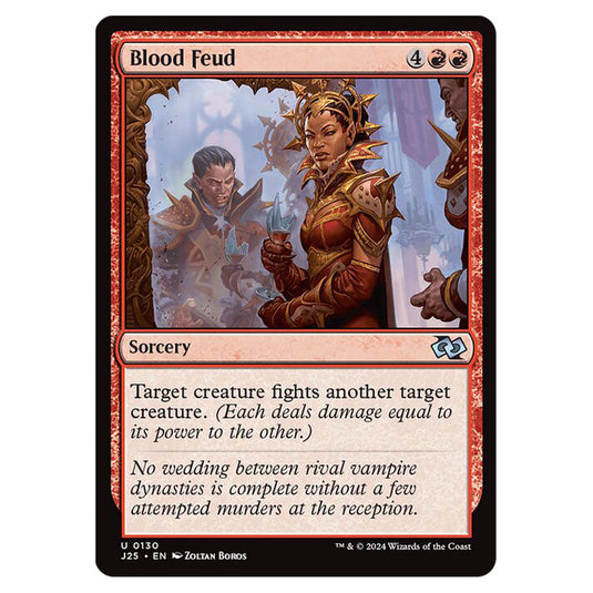 Blood Feud 0130 card from the Magic The Gathering set Foundations Jumpstart