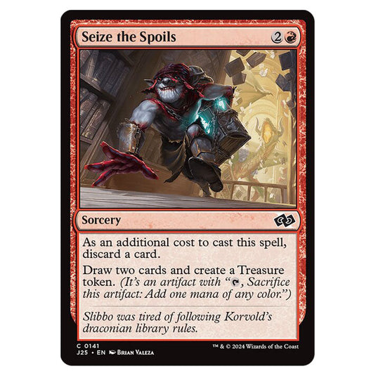 Seize the Spoils 0141 card from the Magic The Gathering set Foundations Jumpstart