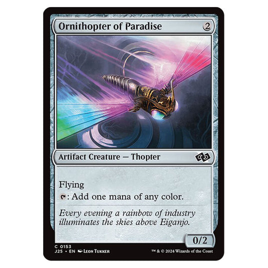 Ornithopter of Paradise 0153 card from the Magic The Gathering set Foundations Jumpstart