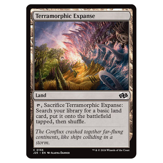 Terramorphic Expanse 0156 card from the Magic The Gathering set Foundations Jumpstart