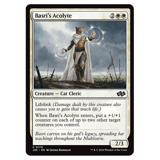 Basri's Acolyte 0170 card from the Magic The Gathering set Foundations Jumpstart