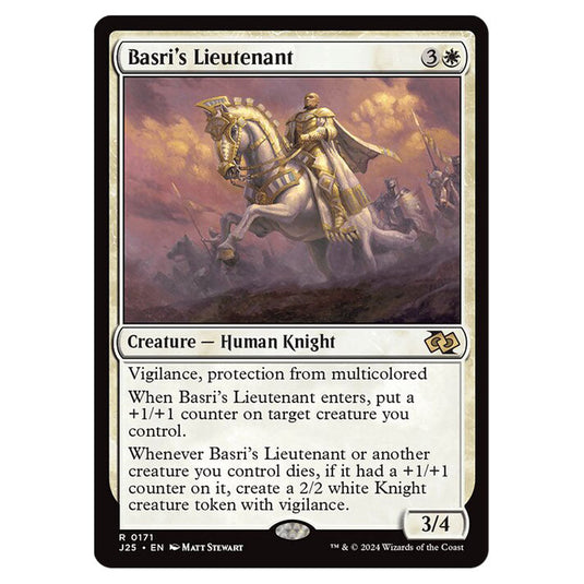 Basri's Lieutenant 0171 card from the Magic The Gathering set Foundations Jumpstart