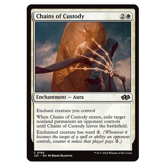 Chains of Custody 0180 card from the Magic The Gathering set Foundations Jumpstart