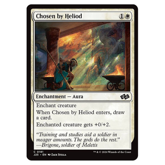 Chosen by Heliod 0181 card from the Magic The Gathering set Foundations Jumpstart