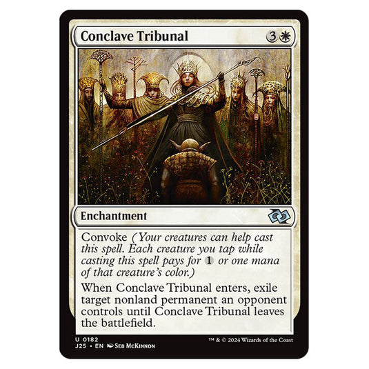 Conclave Tribunal 0182 card from the Magic The Gathering set Foundations Jumpstart