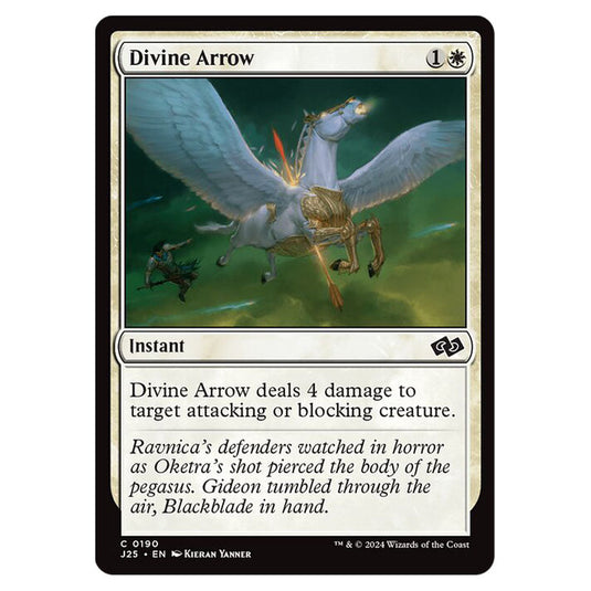 Divine Arrow 0190 card from the Magic The Gathering set Foundations Jumpstart