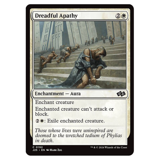 Dreadful Apathy 0192 card from the Magic The Gathering set Foundations Jumpstart