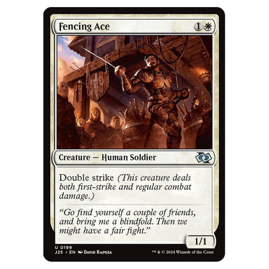 Fencing Ace 0199 card from the Magic The Gathering set Foundations Jumpstart