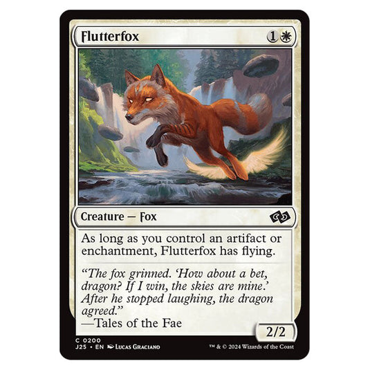 Flutterfox 0200 card from the Magic The Gathering set Foundations Jumpstart