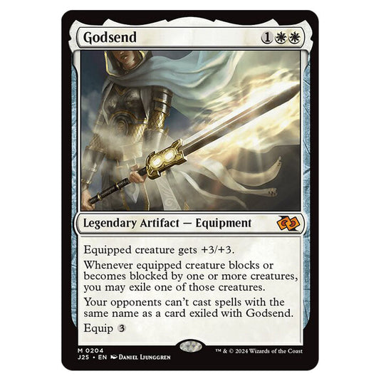 Godsend 0204 card from the Magic The Gathering set Foundations Jumpstart