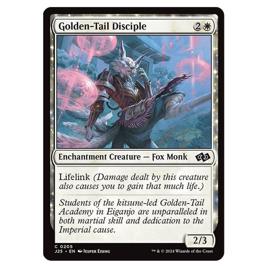 Golden-Tail Disciple 0205 card from the Magic The Gathering set Foundations Jumpstart