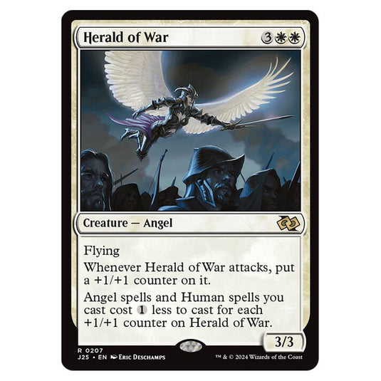 Herald of War 0207 card from the Magic The Gathering set Foundations Jumpstart