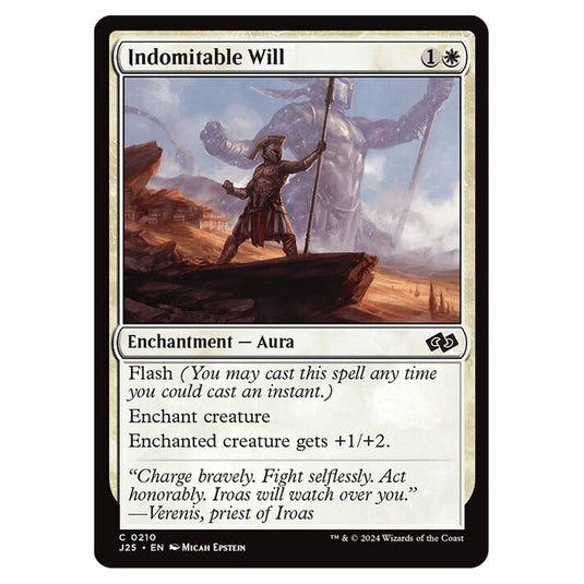 Indomitable Will 0210 card from the Magic The Gathering set Foundations Jumpstart