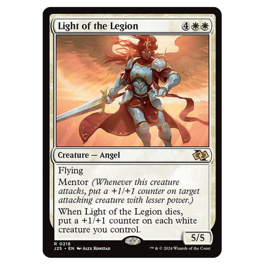 Light of the Legion 0218 card from the Magic The Gathering set Foundations Jumpstart