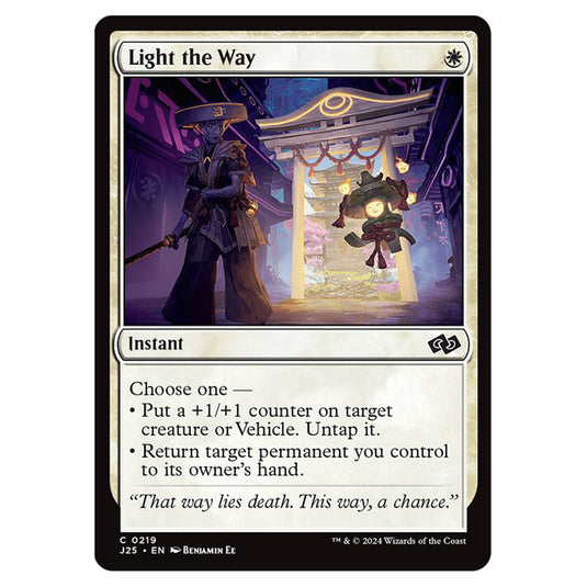 Light the Way 0219 card from the Magic The Gathering set Foundations Jumpstart