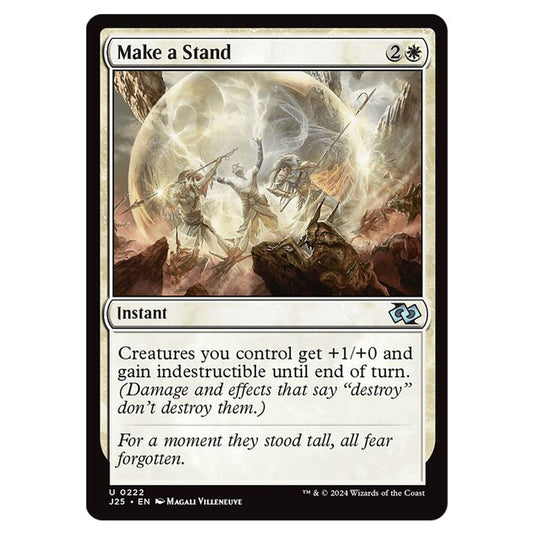 Make a Stand 0222 card from the Magic The Gathering set Foundations Jumpstart