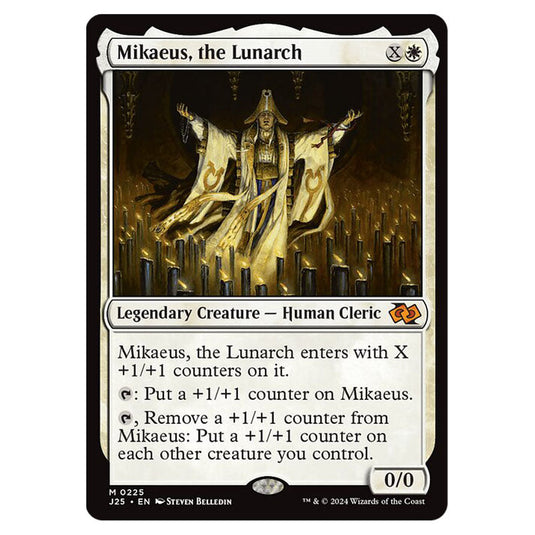 Mikaeus, the Lunarch 0225 card from the Magic The Gathering set Foundations Jumpstart