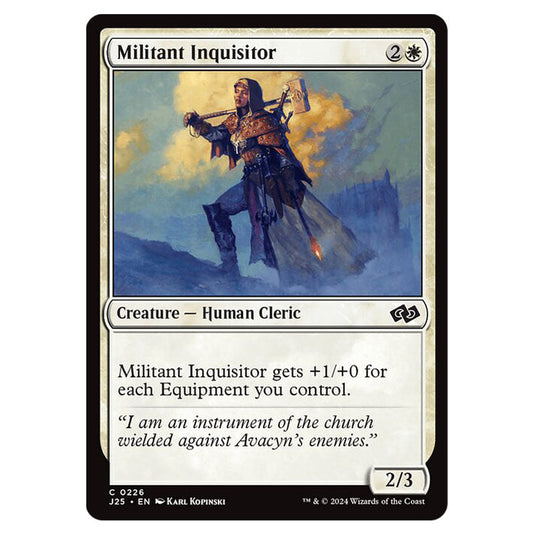 Militant Inquisitor 0226 card from the Magic The Gathering set Foundations Jumpstart